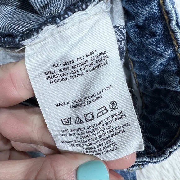 Anthropologie Pilcro and the Letterpress fringe hem cropped denim jeans size 31 - Picture 11 of 14